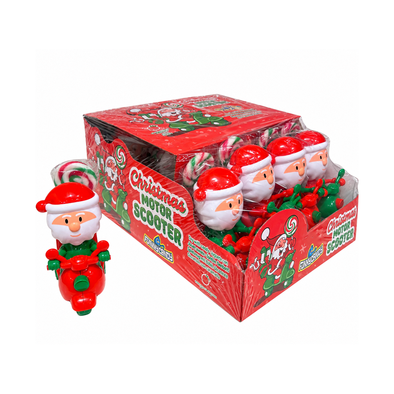 CHRISTMAS MOTOR SCOOTER 12GR 12 PCS FUNNYCANDY