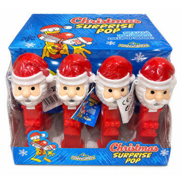CHRISTMAS SURPRISE POP 10 Gr 16 pcs FUNNYCANDY