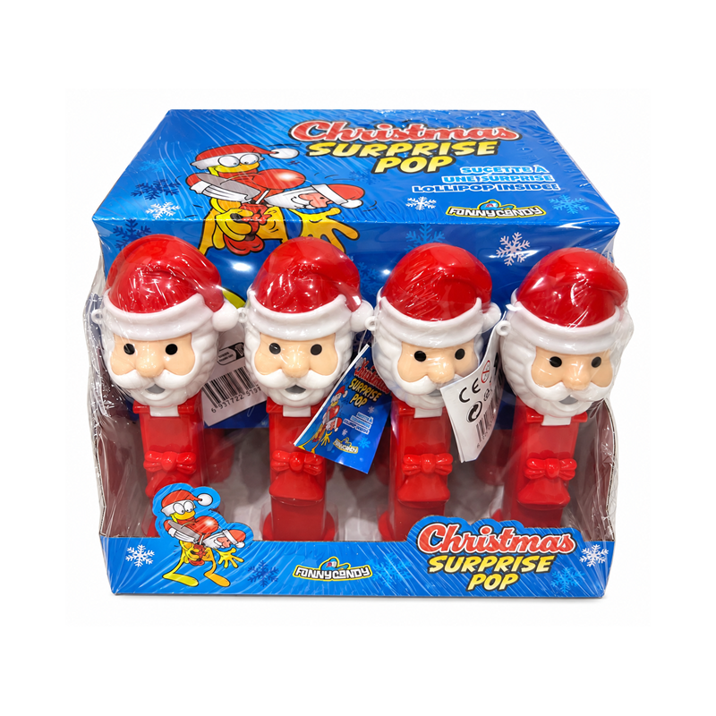 CHRISTMAS SURPRISE POP 10 Gr 16 pcs FUNNYCANDY