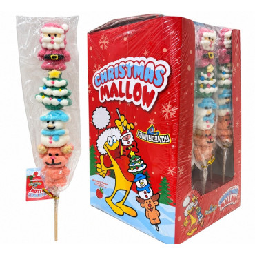 CHRISTMAS MALLOW 50 GR 24 PCS FUNNYCANDY